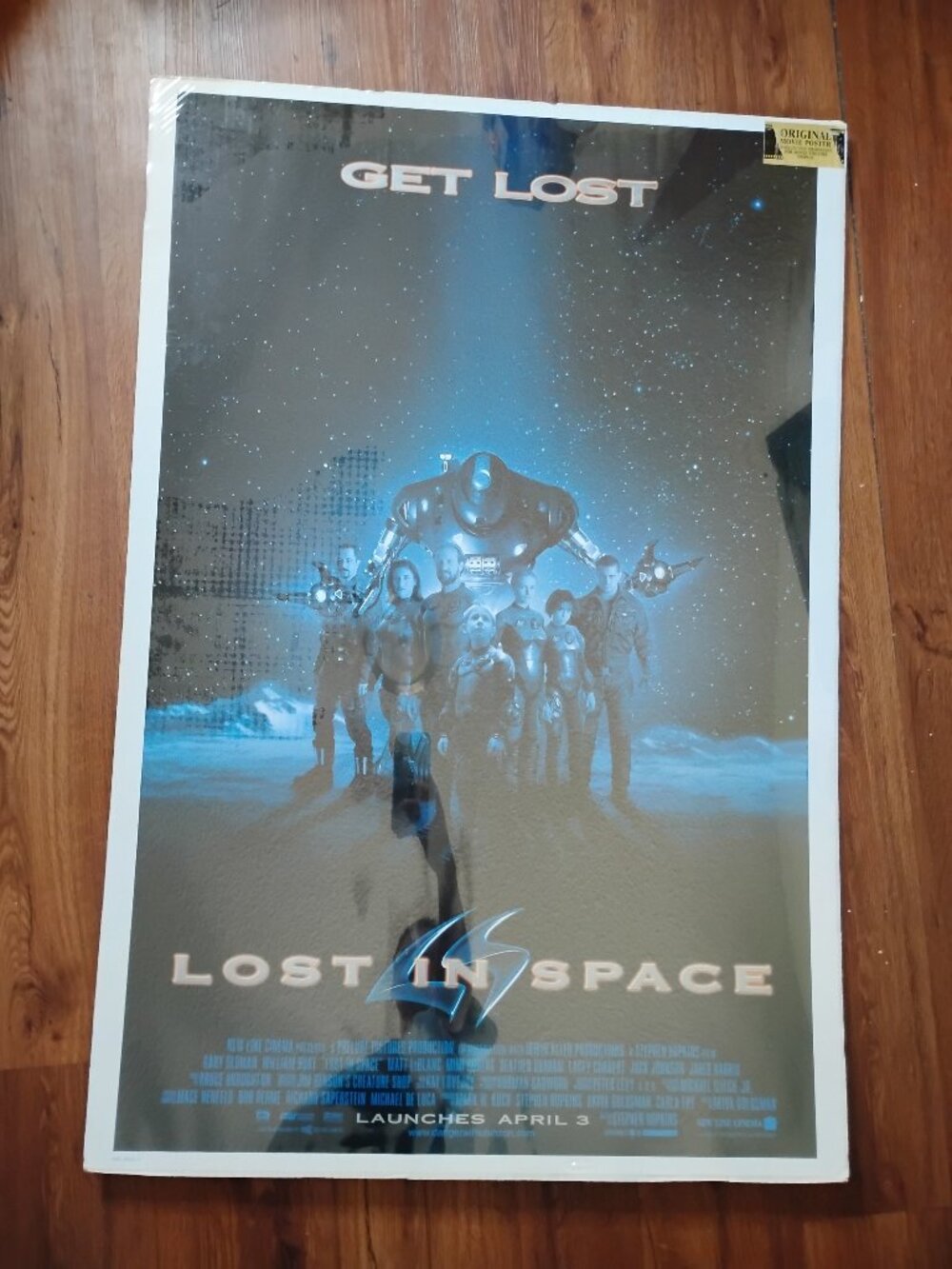 NWT Deadstock Vintage Lost In Space One Sheet Double Sided Movie Poster Promo